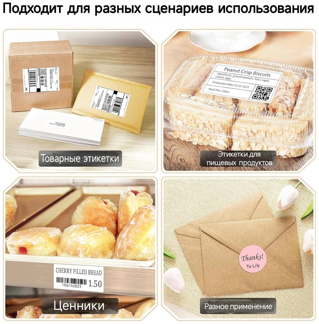 Мини-принтер JADENS JD-268BT белый