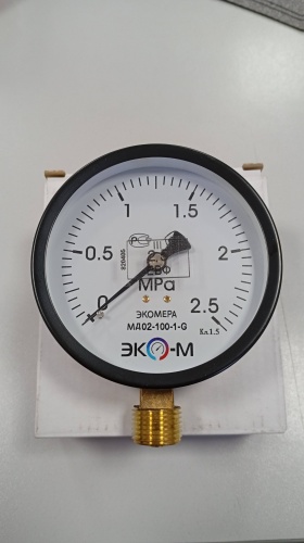 ЭКОМЕРА аналоговый МД02-100мм 0..2.5МПа G1/2