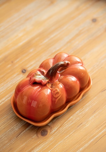 VAKS масленка Pumpkin Dish фигурная 1 шт, керамика