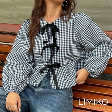Блузка LIMIKO черный, белый