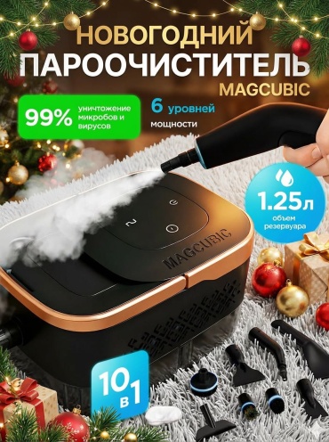 Пароочиститель MAGCUBIC MA-50 черный