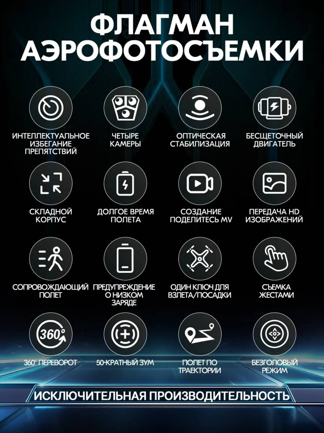 Дрон AE7 pro черный
