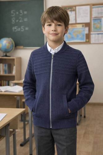 Кардиган синий