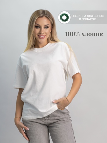 Футболка alinashoes без принта белый