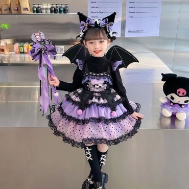 Нарядное платье Платье Kuromi черный, фиолетовый