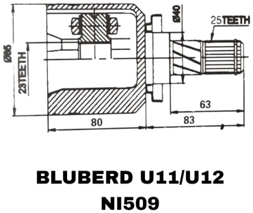 Шрус внутренний NI-509