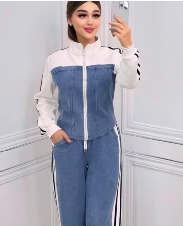 Повседневный костюм Hadya белый