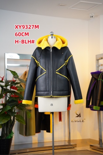 Дубленка Eagle черный, желтый