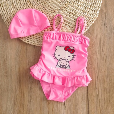 Купальник слитный Hello Kitty розовый