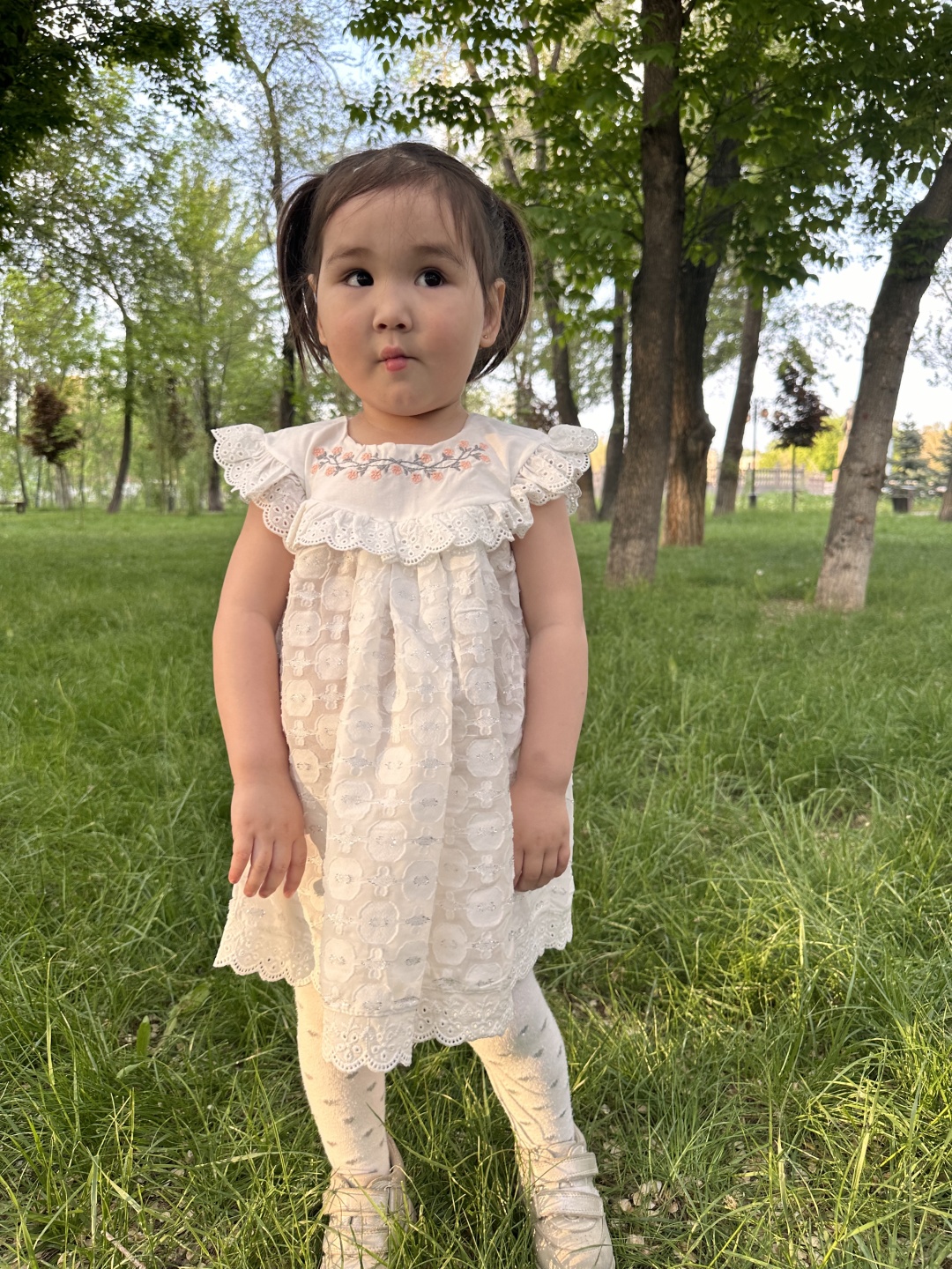 Повседневное платье белый