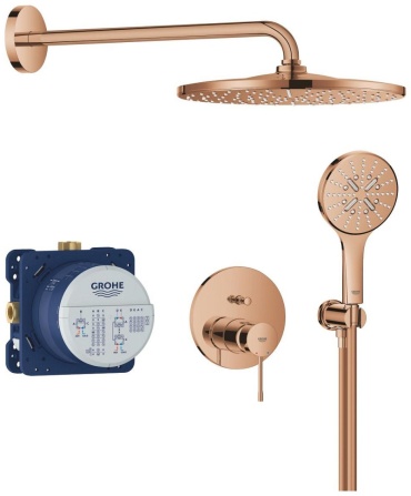 Grohe душевой набор (гарнитур) White House Essence 25287DA0 теплый закат глянец