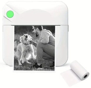 Мини-принтер Portable Mini Printer белый