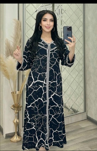 Хлопковый халат графит