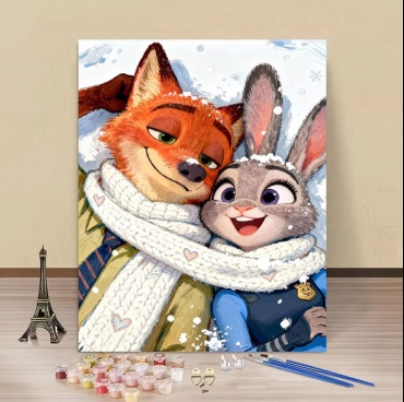 Зверополис холст на подрамнике 40x30 см