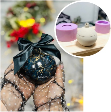 LeMonique Lm mold «Шкатулка Новогодний шар» силикон