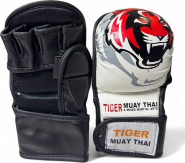 Перчатки Tiger Almaty Sports TIGER MUAY THAI MMA Перчатки Черепашки белый L