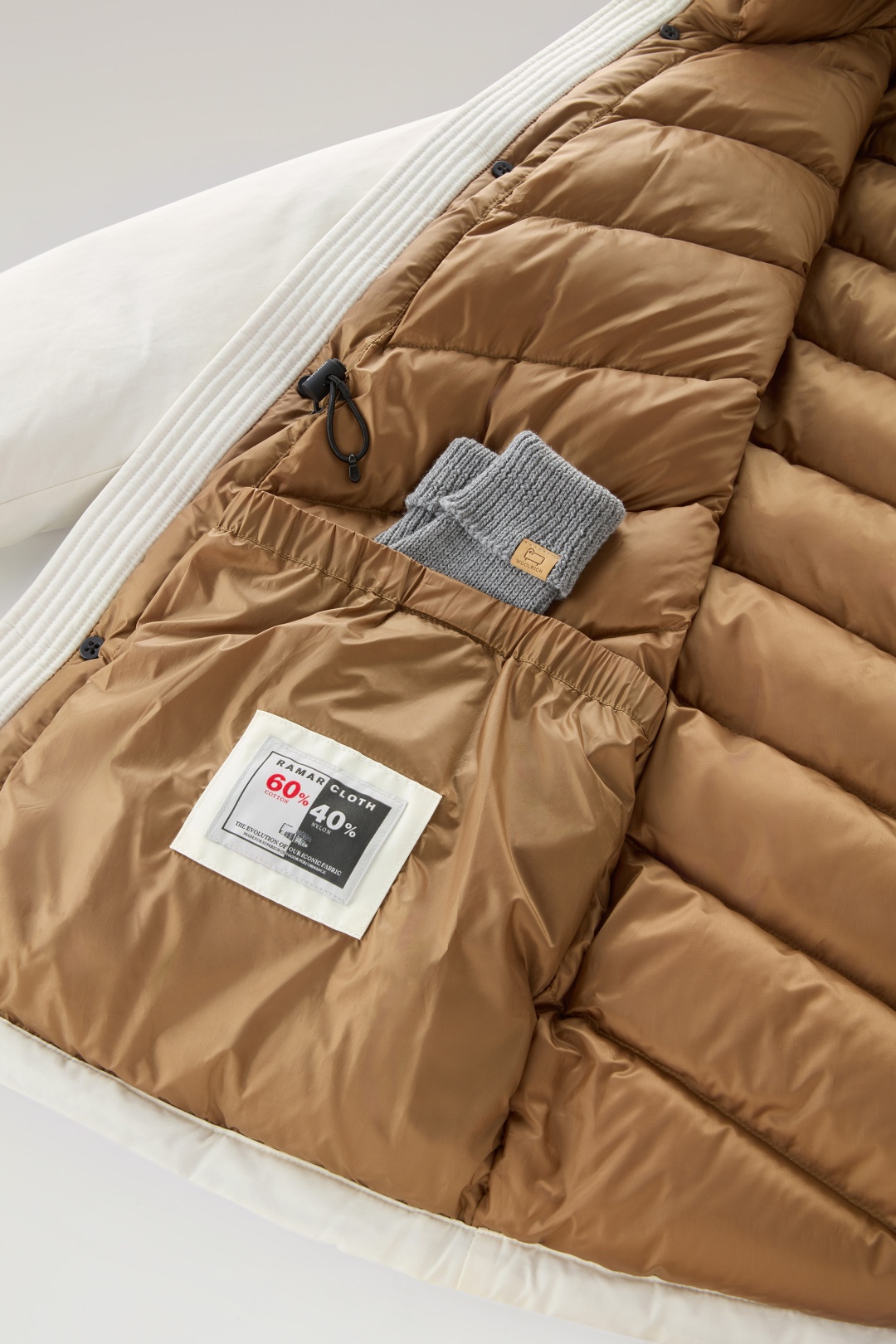Парка WOOLRICH белый