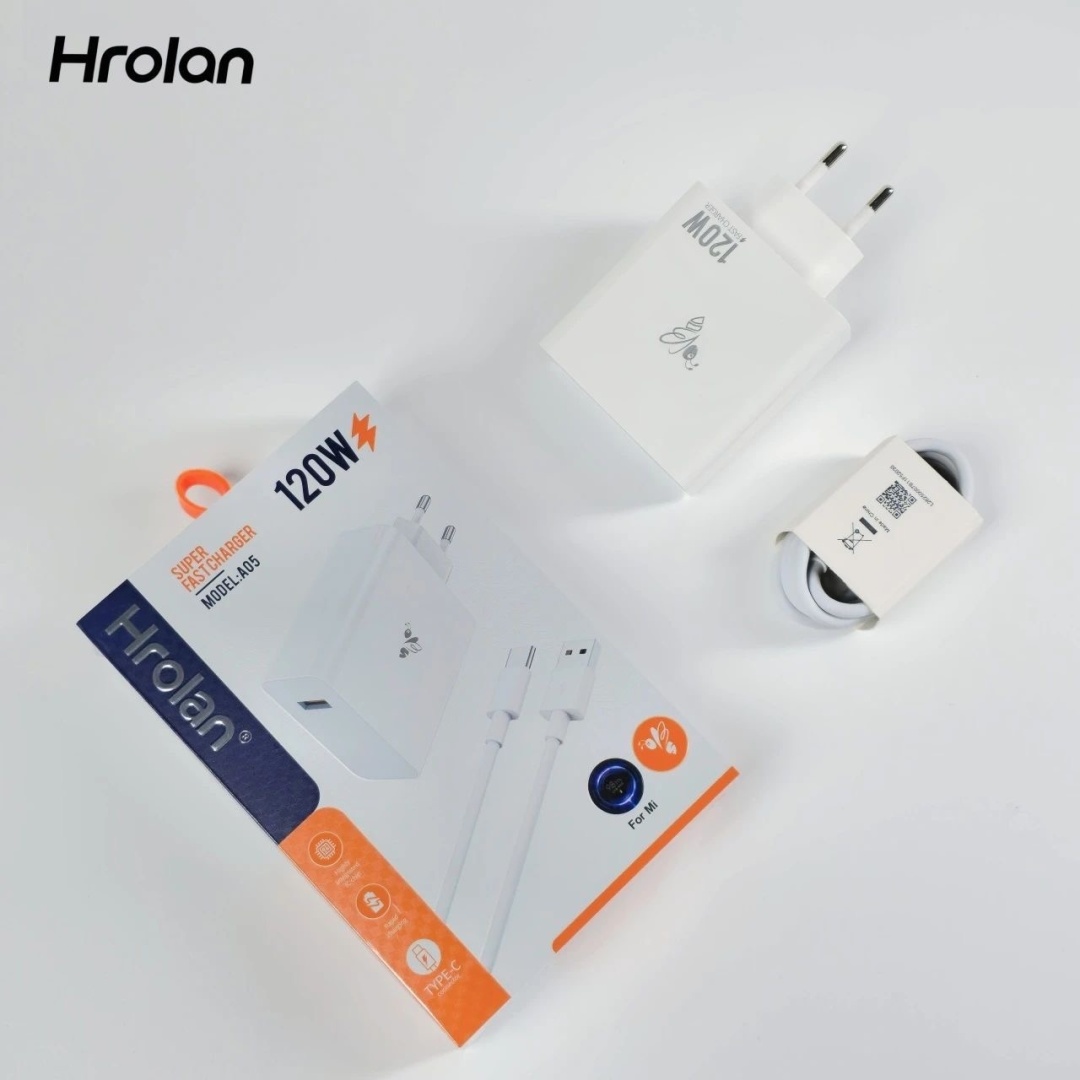 Зарядное устройство Hrolan A05 120W USB Type-C белый