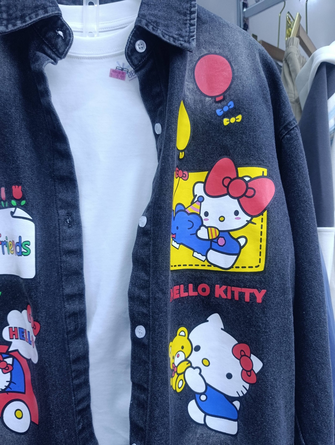 Рубашка Hello Kitty черный