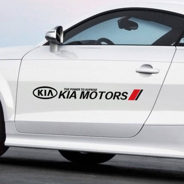 Авто наклейка KIA чёрный наклейка
