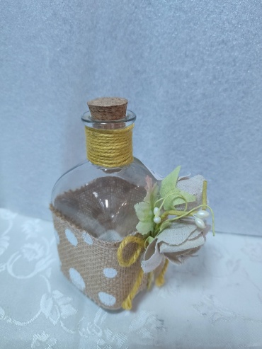 Бутылка 0.4 л прозрачный, пробка, стекло