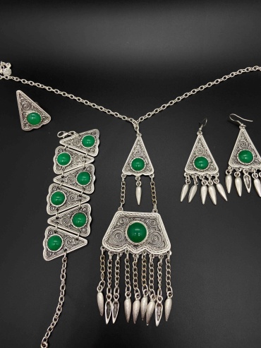 SILVA Jewelry мельхиор, хризопраз