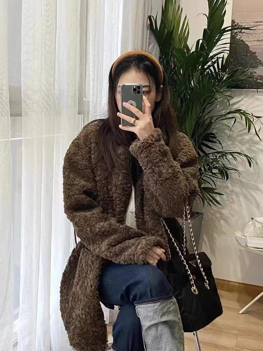 Шуба коричневый