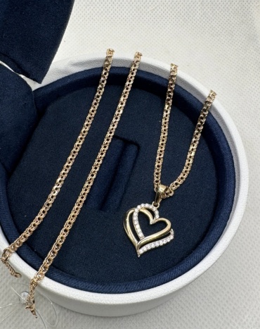 Колье Exclusive Gold Aij075 длина 40 см вес 4.38 г золото, без вставок