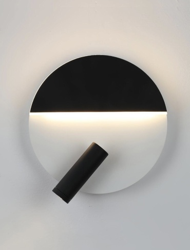 Бра настенный LED, черный, белый