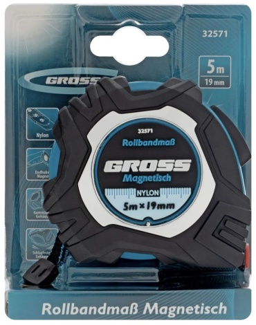 Gross рулетка бытовая 32571, 5 м х 19 мм