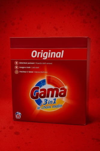 Стиральный порошок GAMA для синтетических тканей Original 3in1 1.6 кг