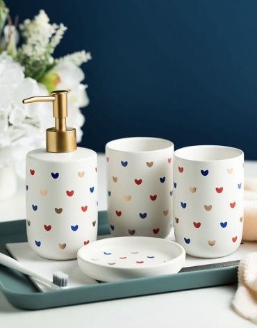 OMALI HOME набор аксессуаров Love 4в1 белый
