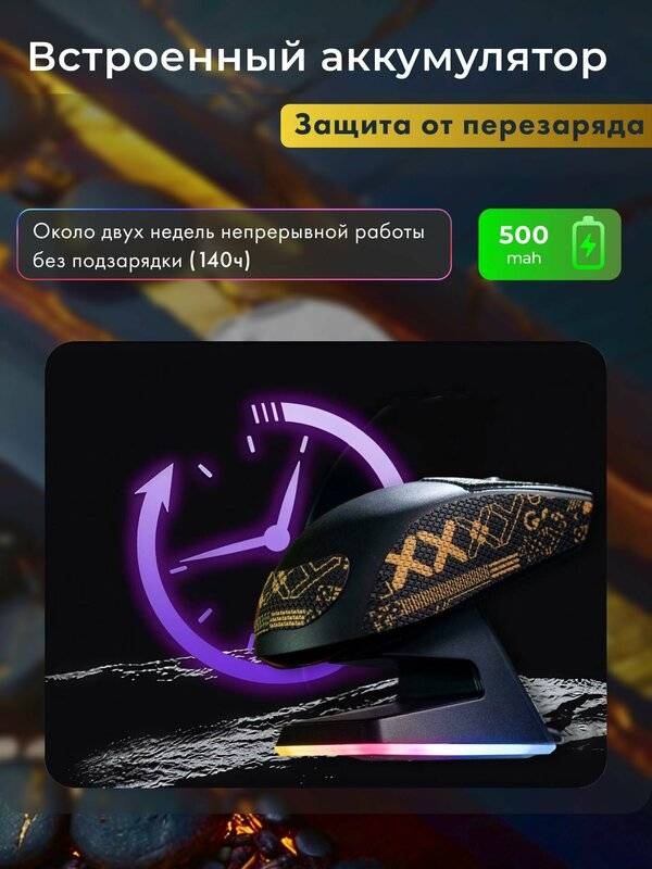 Мышь FURYCUBE G9 PRO черный