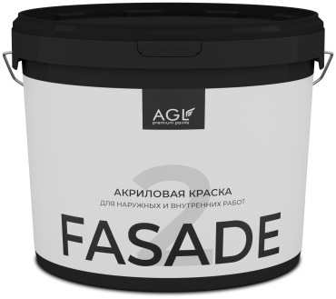 AGL акриловая FASADE-2 3 кг, белый цвет