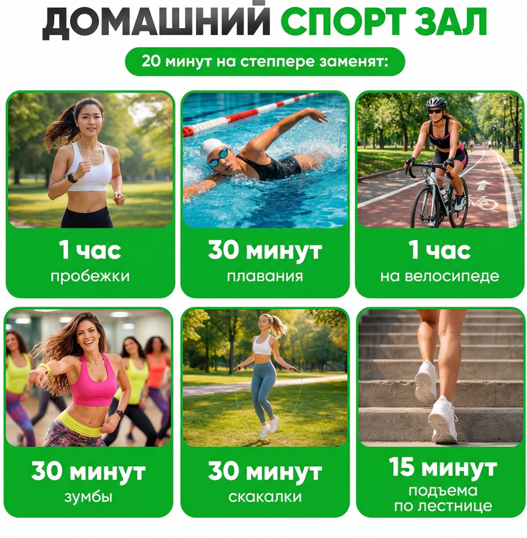 Степпер Степпер Nanzo NZ-ST Степпер тренажер для ног и ягодиц с эспандерами классический