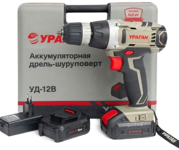 УРАГАН дрель-шуруповерт Ур21012 12 В