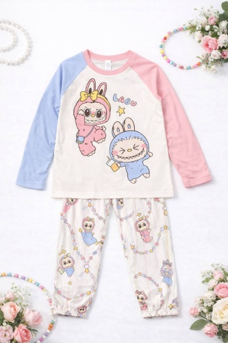 Пижама Vicktoria Kids Куроми белый, розовый