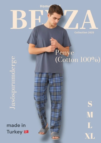 Пижама BEYZA синий, серый