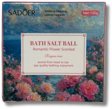 SADOER Romantic floral bath salt ball (rose) бомбочка 100 г