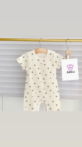 Песочник Ameli Принт Лео белый