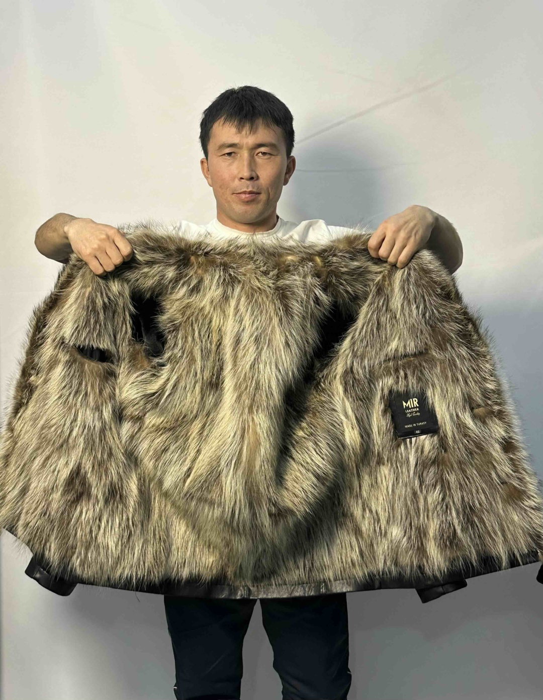 Дубленка черный