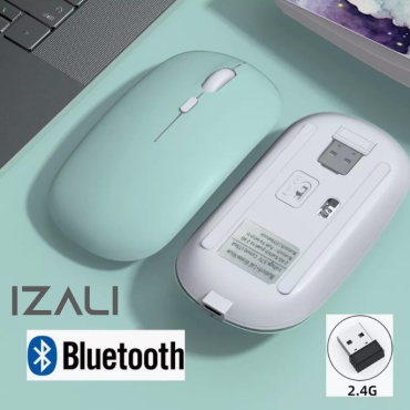 Мышь IZALI Wireless mouse бирюзовый