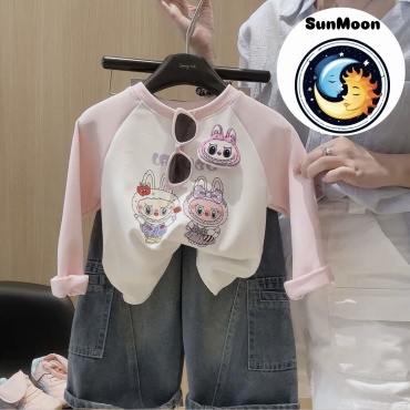 Лонгслив Sunmoon розовый