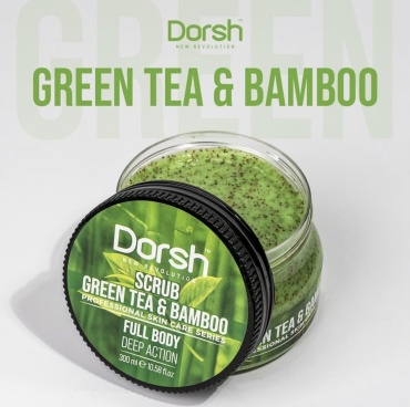 DORSH скраб Green Tea &amp; Bamboo 300 г