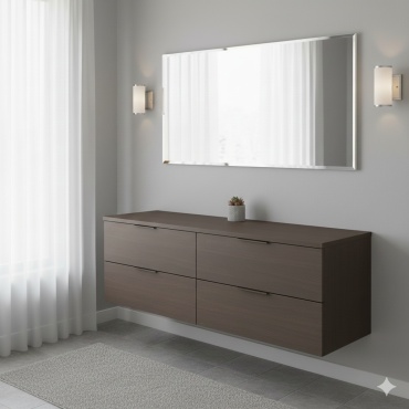 Зеркало настенное КВАНТ 70x60 см